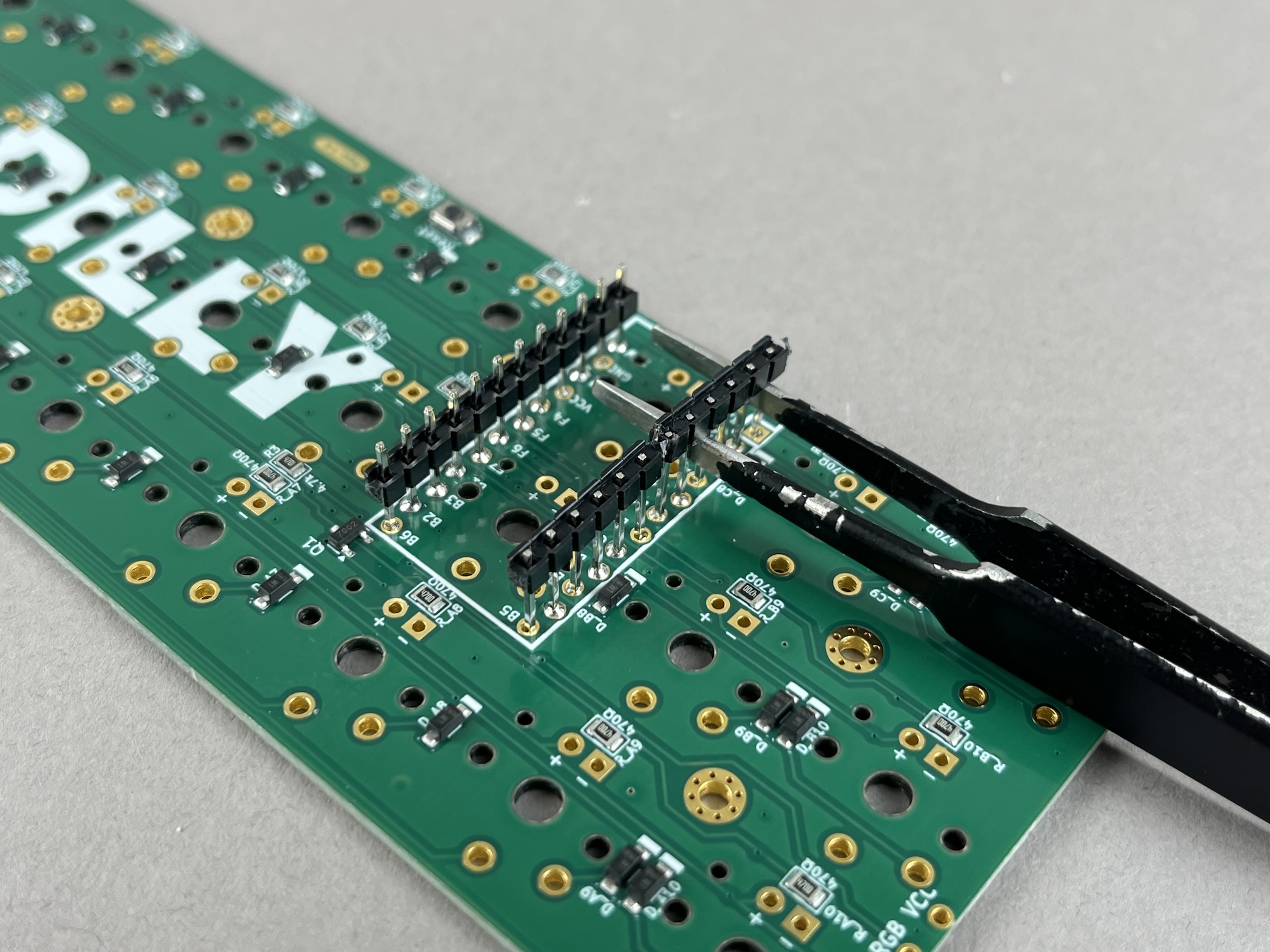 Pry up plastic pieces